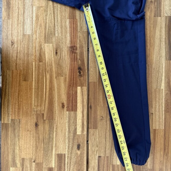 Womens FIGS Technical Collection Navy Blue Polyester Blend Scrub Pants Size S - Picture 3 of 16